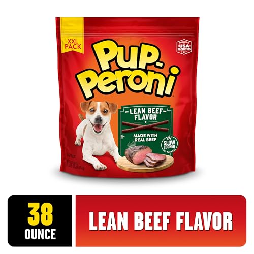 Pup-Peroni Dog Treats, Lean Beef Flavor, 38 Ounce, Made with Real Beef, 90% Fat Free