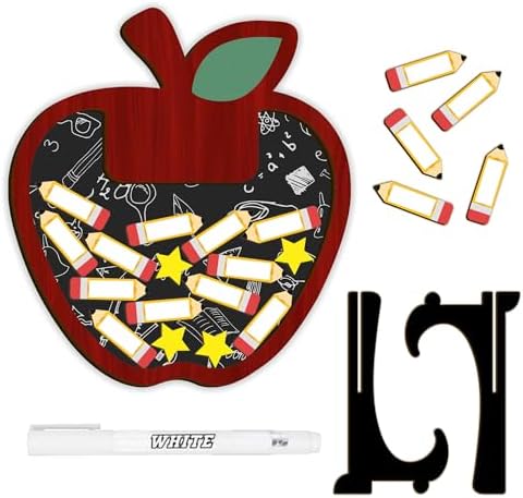 Personalized Apple Classroom Board β 2025-2026 Teacher Name Sign with Student Pencil Tags β Back to School Classroom Decor, Teacher Appreciation Gift