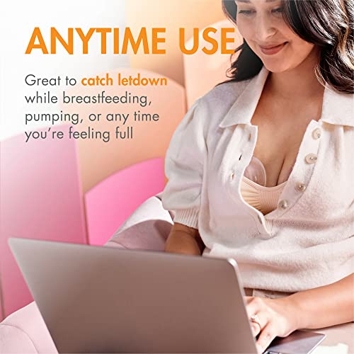 Boon Trove Silicone Manual Breast Pump Set - Hands Free Breast Milk Collector - Includes Polyester Travel Pouch - Breastfeeding Essentials - 2 Count