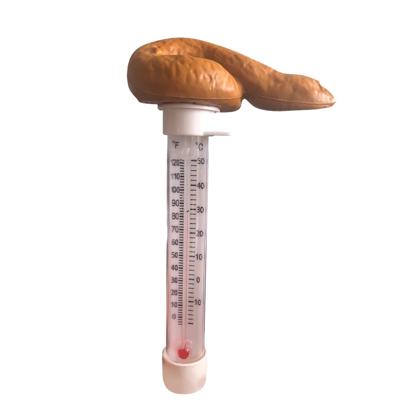 Floating Swimming Pool Thermometer, Funny Floating Poop Pools Thermometer, Poop Shape Prank Water Thermometers, Easy Read Temperature, for Spa Hot Tubs Aquariums Pools (2 pcs)