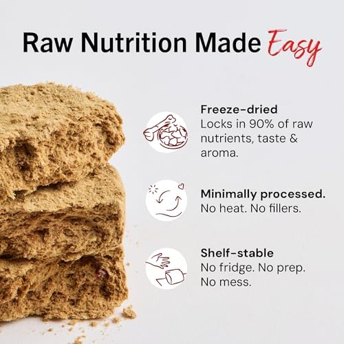 Stella & Chewy's Freeze-Dried Raw Dinner Patties - Beef Recipe - High Protein Grain-Free Puppy & Dog Food - Perfect For Picky Eaters - 25 oz