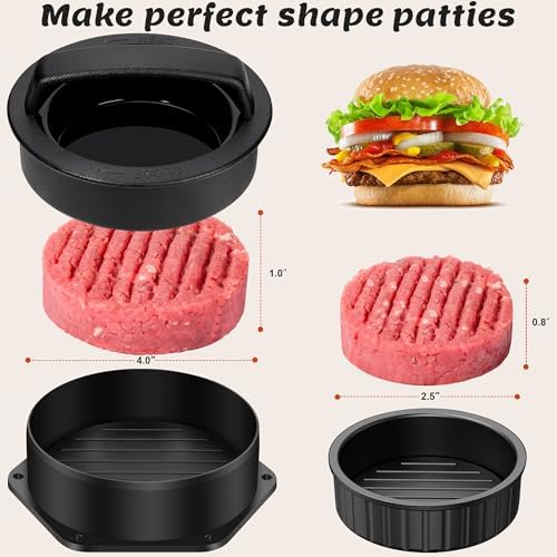 27pcs Griddle Accessories Kit for Blackstone, Professional Hibachi Flat Top Grill Tools, Enlarged Spatula Gift Set with Basting Cover,Burger Press Patty Maker for Outdoor BBQ Teppanyaki