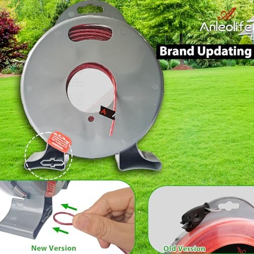 A Anleolife 1-Pound Heavy Duty Twisted .095-inch-by-393-ft Dual Core String Spiral Trimmer Line Donut,with Bonus Line Cutter