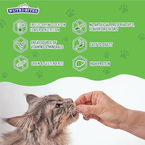 Nutri Bites Freeze Dried Beef Liver Dog & Cat Treats | Healthy Pet Training Treats or Food Topper | All Natural, Single Ingredient, High Protein | Premium Bulk Value Pack, 17.6 oz