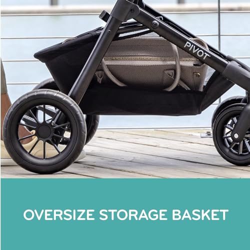 Evenflo Pivot Modular Travel System with LiteMax Infant Car Seat (Casual Gray)