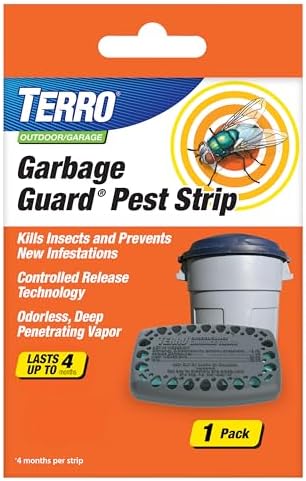 Terro T800 Garbage Guard Trash Can Insect Killer - Kills Flies, Roach, Maggots, Beetles, and Insects in Outdoor Garbage Can