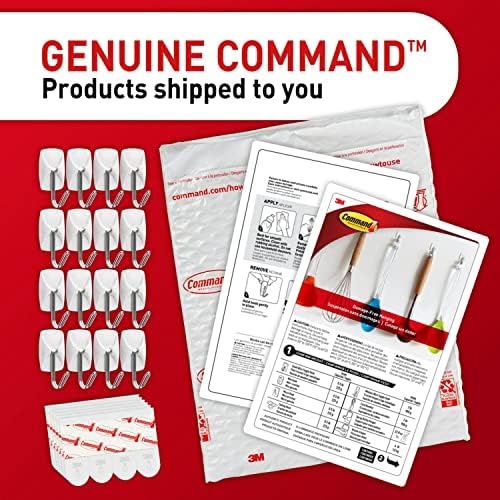 Command Small Wire Toggle Hooks, 16 Hooks and 24 Command Strips, Damage-Free Hanging Wall Hooks with Adhesive Strips, No Tools Adhesive Hooks for Hanging, Organization and Storage, Holds up to 0.5 lb