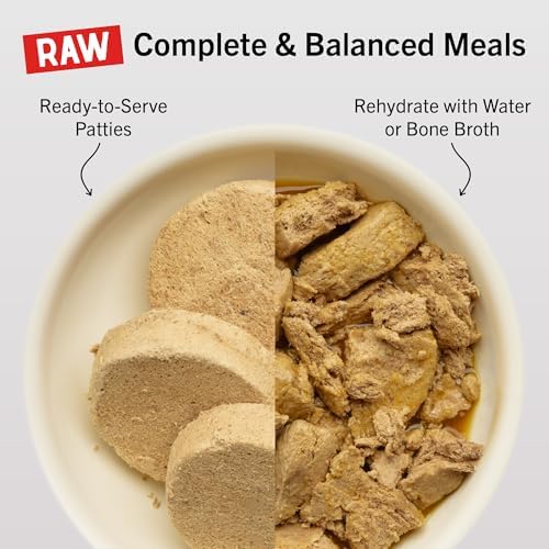 Stella & Chewy's Freeze-Dried Raw Dinner Patties - Beef Recipe - High Protein Grain-Free Puppy & Dog Food - Perfect For Picky Eaters - 25 oz