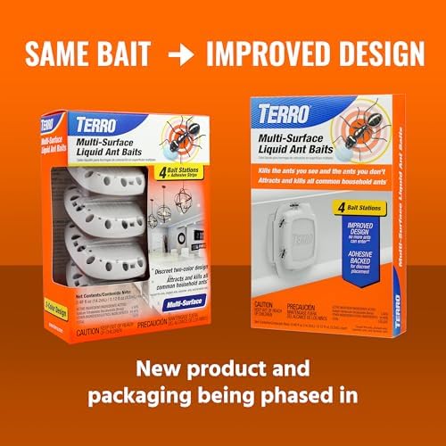 Terro T334B Liquid Ant Baits Indoor - Terro Ant Trap and Bait Stations - 8 Liquid Traps