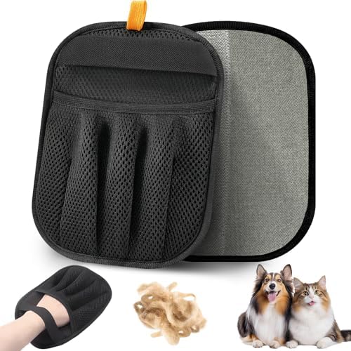 Pet Hair Removal Glove for Cats & Dogs, 2025 Newly Upgraded Five-Finger Electrostatic Pet Hair Gloves, Reusable Pet Hair Remover Tool for Clothing, Couch, Carpet, Car Seat