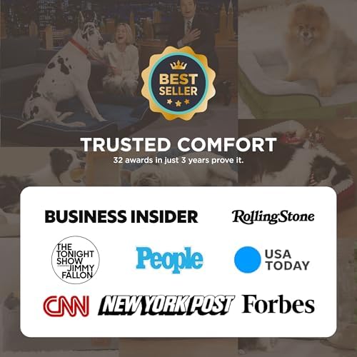 Bedsure Orthopedic Dog Bed Medium Size Dogs - Washable Medium Dog Cat Bed Waterproof, Comfort Pet Couch Sofa with Washable Removable Cover, Pets Bed with Nonskid Bottom, Grey, 28"