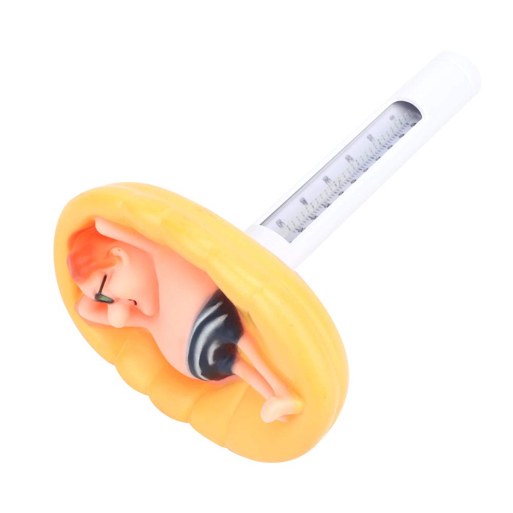 Floating Pool Thermometer, Cute Swimming Pool Thermometer with String, Floating Water Thermometer for Swimming Pool, Spa, Aquariums