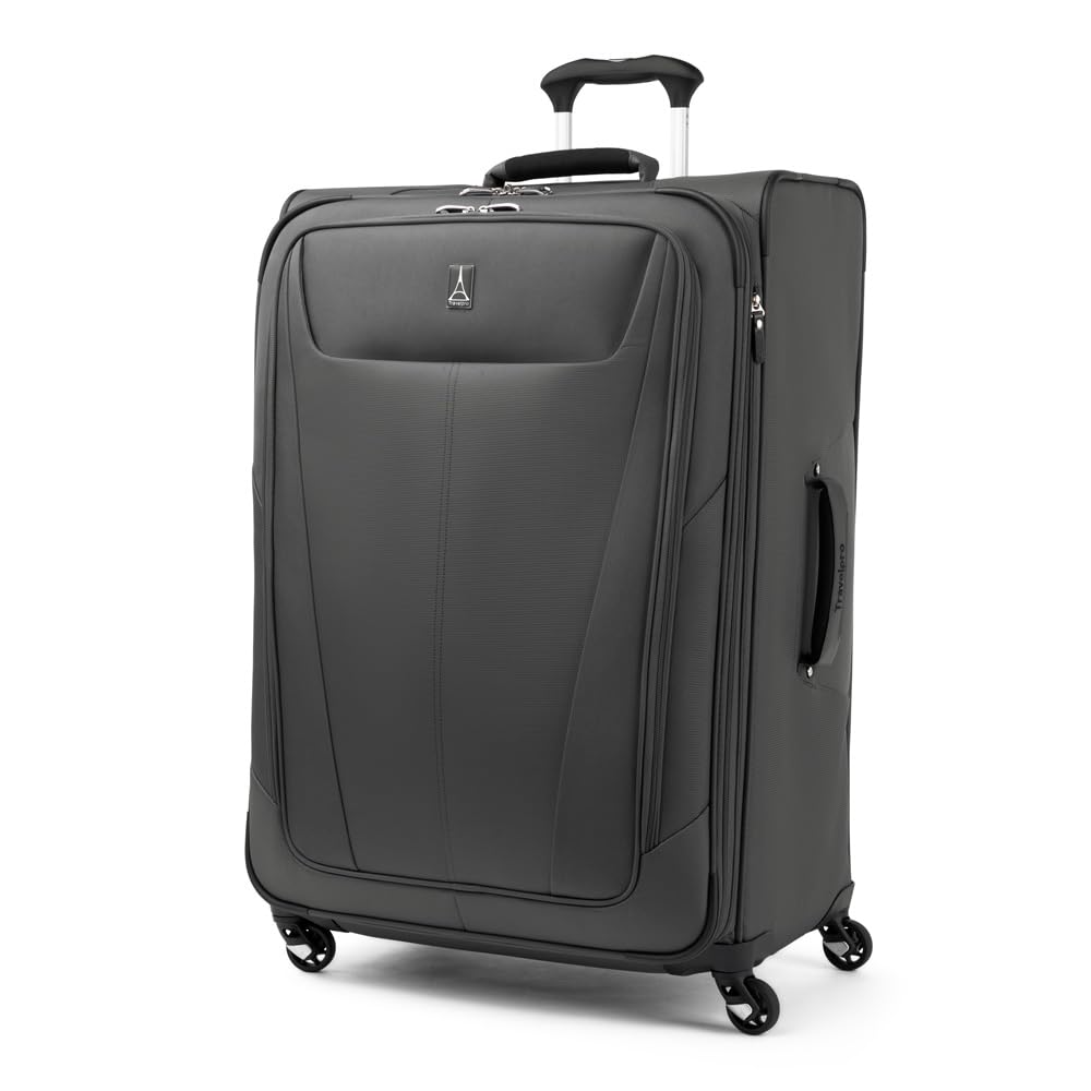 Travelpro Maxlite 5 Softside Expandable Luggage with 4 Spinner Wheels, Lightweight Suitcase, Men and Women, Shadow Grey, 3-Piece Set (21/25/29)