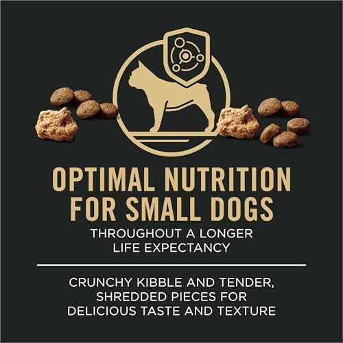 Purina Pro Plan Small Breed High Protein Dog Food Dry Shredded Blend Lamb and Rice Formula - 6 lb. Bag