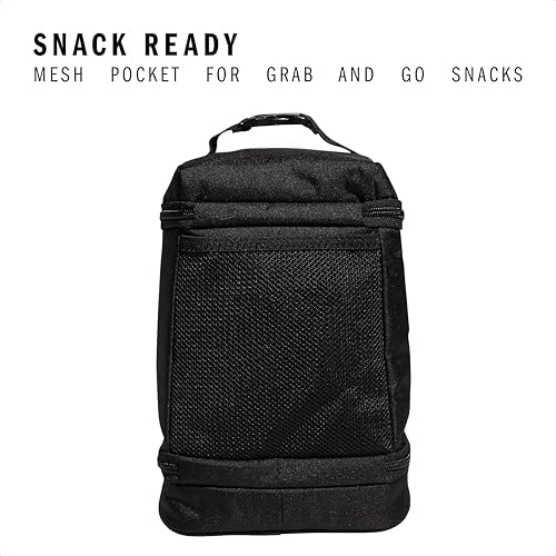 adidas Excel Insulated Lunch Bag, Cooler with Zipper, Pocket for Ice Pack, and Clip, Temperature Control Insulation
