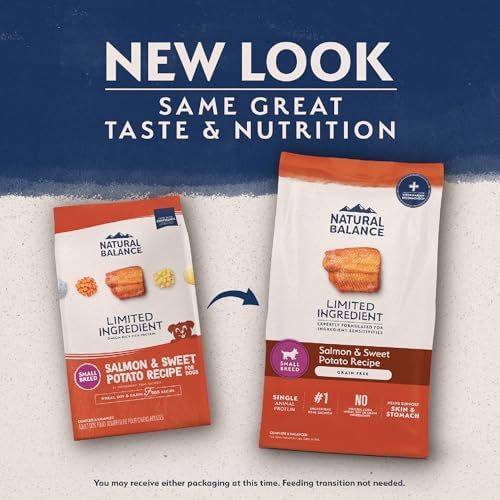 Natural Balance Limited Ingredient Small Breed Adult Grain-Free Dry Dog Food, Salmon & Sweet Potato Recipe, 12 Pound (Pack of 1)