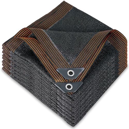 winemana 50% Black Shade Cloth, 10 x 20 FT Durable Mesh Tarp with Grommets, Garden Sunblock Shade Cloth Shading Antifreezing for Plants Cover, Greenhouse, Barns Kennel, Patio, Tomatoes