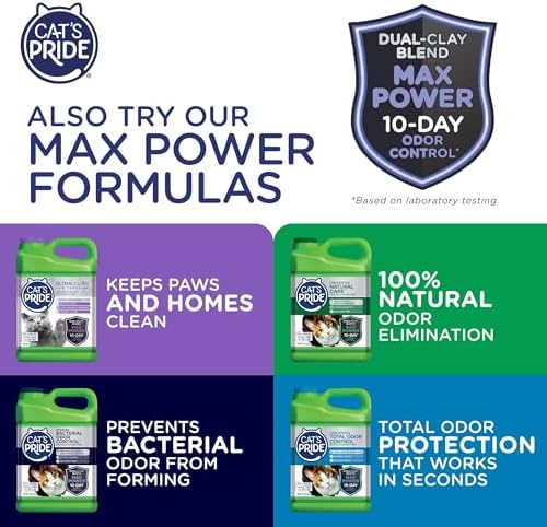Cat's Pride Premium Lightweight Clumping Litter: Complete Care - Up to 10 Days of Powerful Odor Control - Hypoallergenic - Multi-Cat, Unscented, 10 Pounds