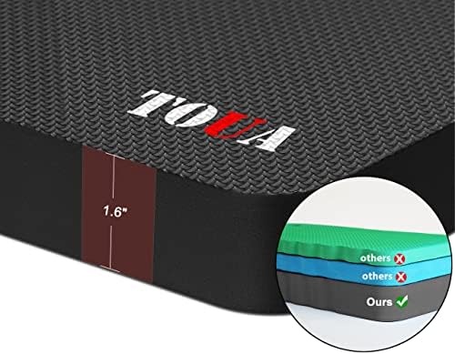 Large Kneeling Pad, High Density Foam Support Knee with Thick Kneeling Mat 17.8"x11"x1.5", Kneeler Pads for Work Gardening, Baby Bath, Yoga, Pray, Exercise, Fitness, 1 Pack