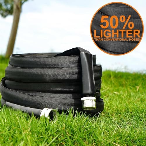 Garden Hose, Lightweight, Ultra Flexible, Durable, Kink-Free Garden Hose, RV, Marine and Camper Hose (25 FT)