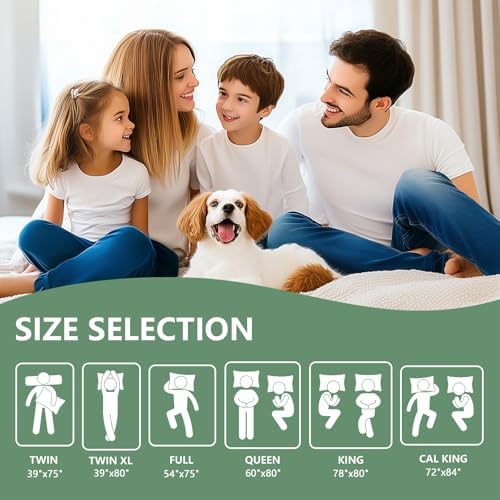 Premium 100% Waterproof Mattress Protector Queen Size, Breathable Bed Cover 3D Air Fabric Cooling Mattress Pad Cover Smooth Soft Noiseless Washable, 8''-21'' Deep Pocket (White)