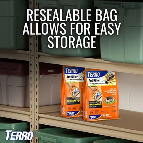 TERRO T901SR Ant Killer Plus Multi-Purpose Insect Control for Outdoors - Kills Fire Ants, Fleas, Cockroaches, and Other Crawling Insects - 2 Pack, Granule