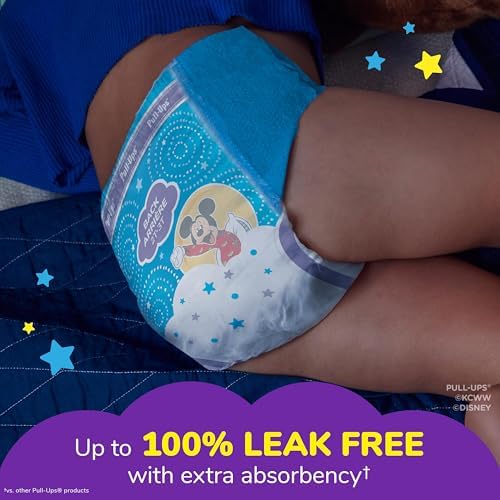 Pull-Ups Boys' Night-Time Potty Training Pants, Size 4T-5T Overnight Training Underwear (38-50 lbs), 52 Ct