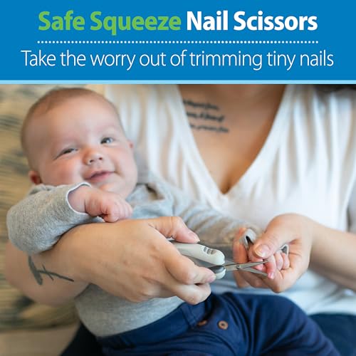 Dr. Brown's Baby Care Essentials Kit, Nail Scissors with Case, Nasal Aspirator, Cradle Cap Brush and Comb, BPA-Free