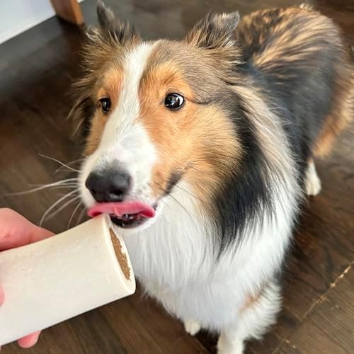 Cadet Stuffed Shin Bones - Highly Digestible, High Protein, Long-Lasting Dog Chew Bone for Aggressive Chewers, Supports Dental Health, - Peanut Butter Flavor, Small (3 Count)