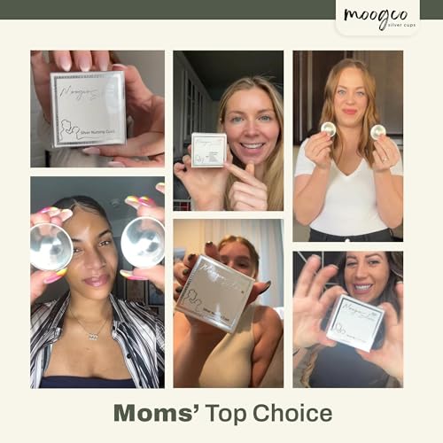 The Original Silver Nursing Cups - 925k Nipple Cups - Nipple Shield for Nursing Newborn - Silver Nipple Covers Breastfeeding (Pure Silver, 925 Regular Size)