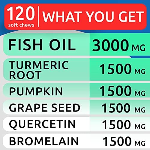 BARK&SPARK Dog Allergy Relief Chews - Anti-Itch Skin & Coat Supplement - Omega 3 Fish Oil - Itchy Skin Relief Treatment Pills - Itching&Paw Licking - Dry Skin&Hot Spots - (120 Immune Treats - Chicken)