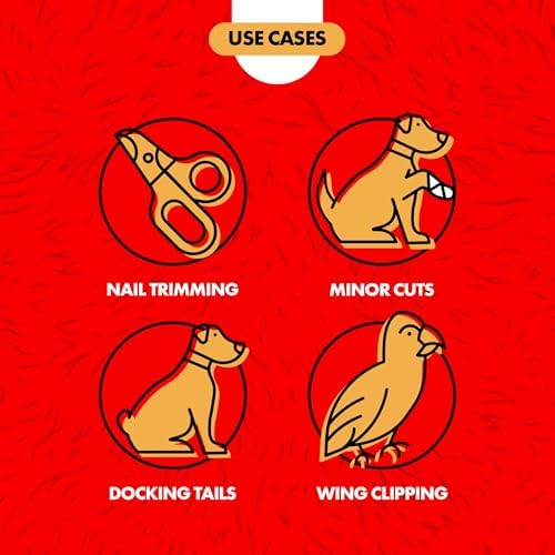 Miracle Care Kwik Stop Styptic Powder For Dogs, Cats and Birds, 1.5 Ounce, Fast-Acting Blood Stop Powder with Pain Relieving Benzocaine