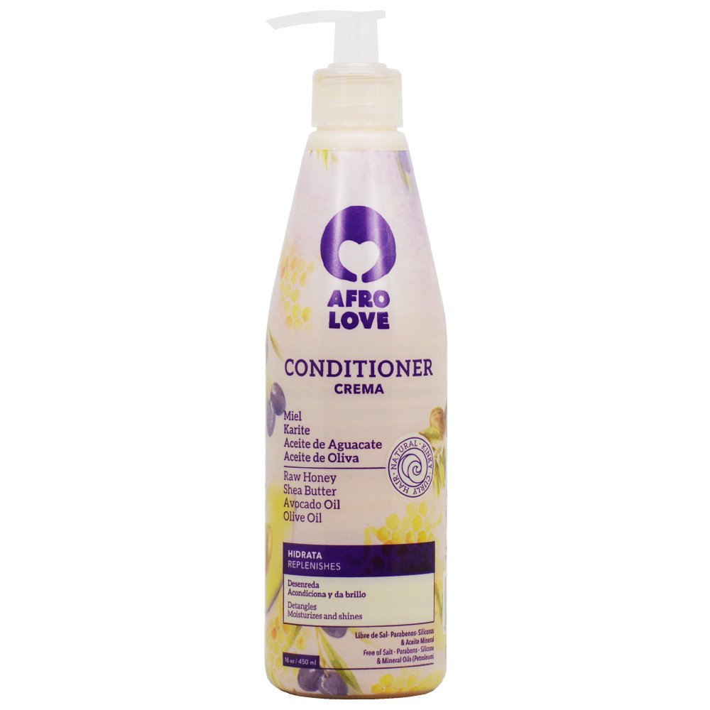 Afro Love Complete Hair Care Set, Shampoo (16oz), Conditioner (16oz), Hair Soufflé (16oz), Leave-In Smoothie Crema & Curling Puree (8oz), Sulfate-Free, Paraben-Free For Curly, Kinky & Coily Hair