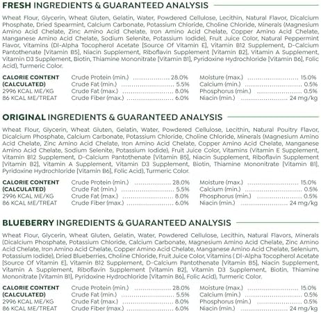 Greenies Regular Dental Dog Treats, 3-Flavor Variety Pack, (3) 12 oz. Pouches, 36 Total Treats