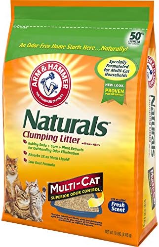 ARM & HAMMER Naturals Clumping Cat , Litter Odor Control, Multi Cat Litter, 18 lb. Bag
