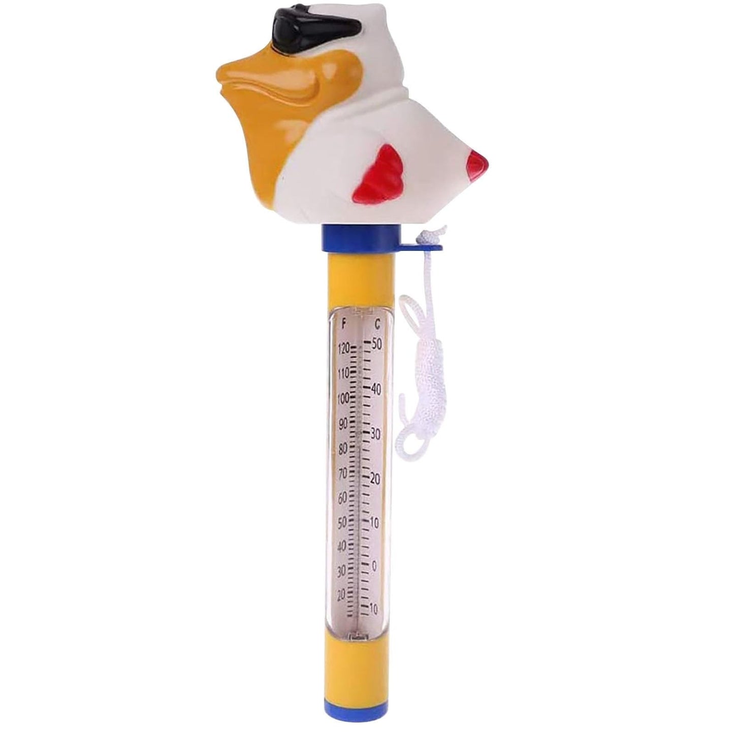 Pool Thermometer Floating,Large Size Easy Read Water Temperature Thermometer,Funny Cartoon Pool Thermometer for Hot Tub,Ice Bath,Outdoor & Indoor Swimming Pools,Aquariums,Spas