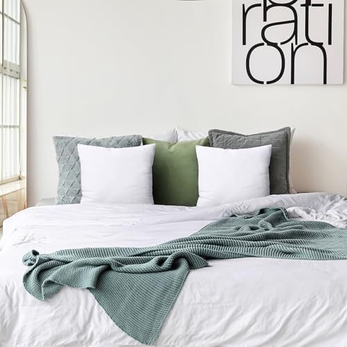 Utopia Bedding Throw Pillows Insert, Bed and Couch Pillows - Indoor Decorative Pillows (White, 18x18 Inch)