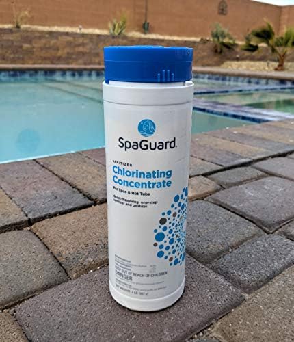 SpaGuard Spa Chlorinating Concentrate, 2 lb, Single, Advanced Spa Water Treatment for Hot Tubs and Spas, Quick Dissolving Oxidizer