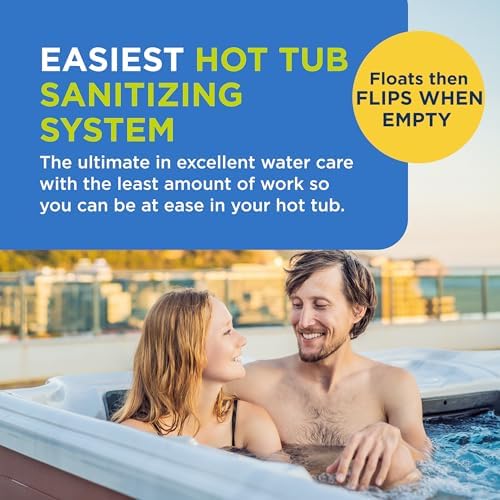 FROG @Ease Replacement SmartChlor Cartridge for use with Hot Tub FROG @Ease Floating System - Hot Tub Sanitizer System Supports Less Chlorine Use - 3 Pack