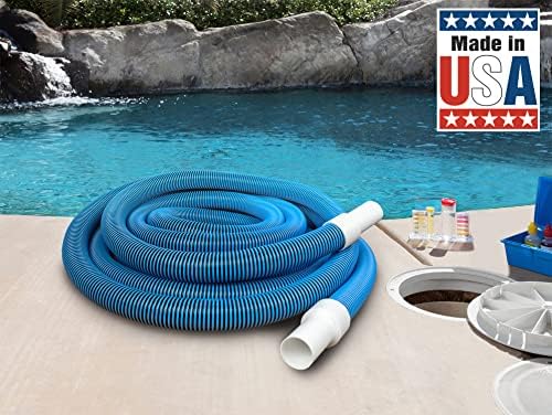 Poolmaster 33440 Heavy Duty In-Ground Pool Vacuum Hose With Swivel Cuff, 1-1/2-Inch by 40-Feet,Neutral