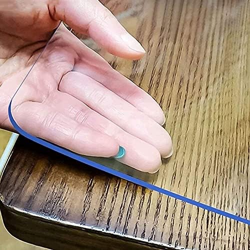 LovePads Clear Table Cover Protector 36 x 60 Inch, 1.5mm Thick Plastic Table Cover, Table Protector for Dining Room Table, Waterproof Vinyl Tablecloth Table Pad Mat for Kitchen, Dresser, Writing Desk