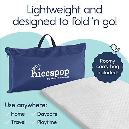 hiccapop Pack and Play Mattress Pad (38"x26"x1.5"), Playard Pad, Portable Crib Mattress, 1.5" Thick
