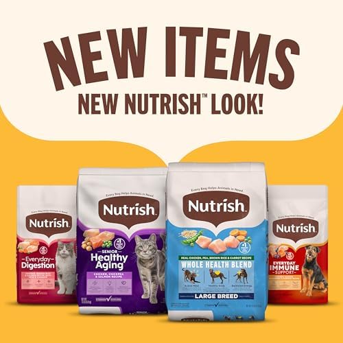 Nutrish Dish Premium Dry Dog Food, Chicken & Brown Rice Recipe with Veggies & Fruit, 23 Pounds