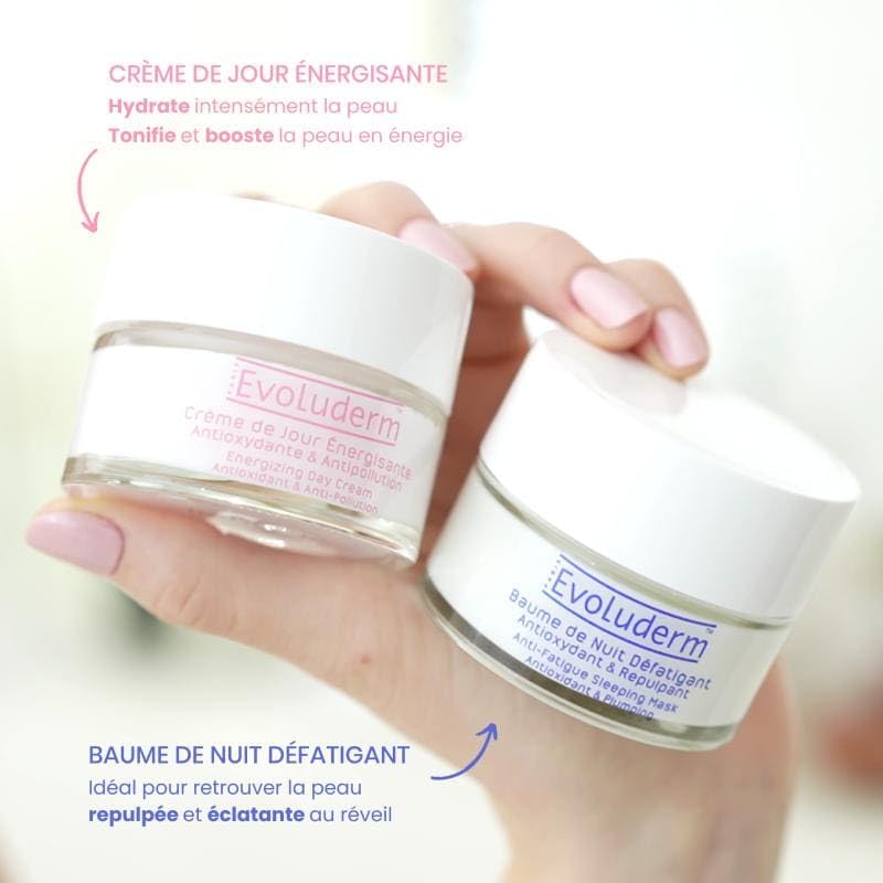 Evoluderm Anti-Fatigue Plumping Night Cream Sleeping Balm (Mask) Antioxidant Hyaluronic Acid & Avocado 1.69 Fl Oz