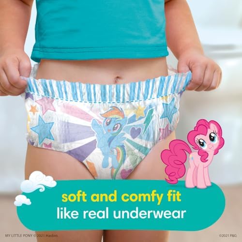 Pampers Training Pants - Easy Ups Girls & Boys - Size 4T-5T, 104 Count, My Little Pony Potty Underwear (Packaging May Vary)