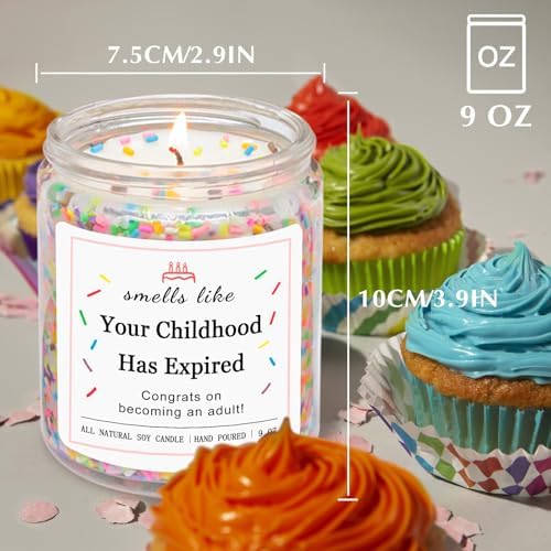 Homsolver 16th 17 18th Birthday Gifts for Girls, Birthday Gifts for 16 17 18 Year Old Girls, High School Graduation Gift for Teens Girls 16-18, (Vanilla Birthday Cake Scent with Sprinkles)