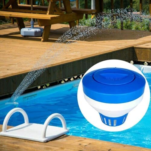 Pool Chlorine Floater, 7.5" Large Floating Chlorine Dispenser, Optimal Pool with Adjustable Release for Indoor & Outdoor Swimming Pool Hot Tub