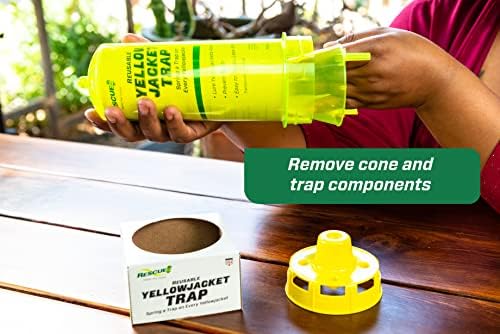 RESCUE! Reusable Yellowjacket Trap - 2 Pack + 2 Ten-Week Refills