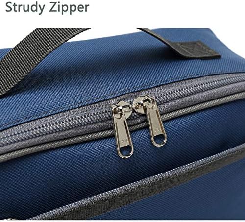 FlowFly Kids Lunch box Insulated Soft Bag Mini Cooler Back to School Thermal Meal Tote Kit for Girls, Boys,Cyan