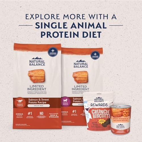 Natural Balance Limited Ingredient Small Breed Adult Grain-Free Dry Dog Food, Salmon & Sweet Potato Recipe, 12 Pound (Pack of 1)